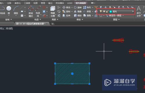 CAD mechanical 中如何自定义填充在设定图层中？