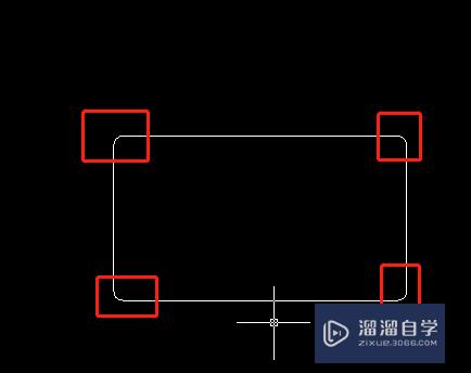 CAD怎么快速把矩形4角转为圆角(cad怎么快速把矩形4角转为圆角)