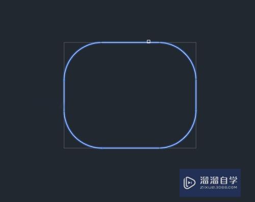 CAD一次性把矩形四个角倒成圆角