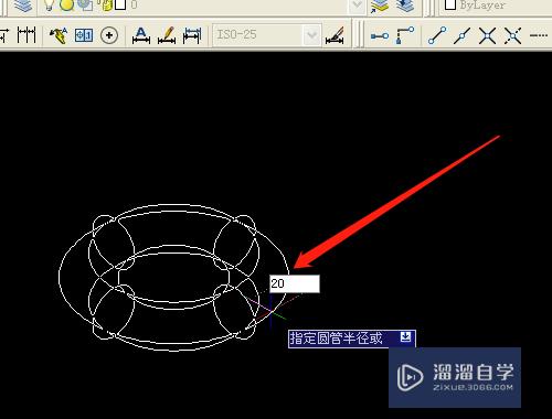 CAD怎样绘制圆环体(cad怎样绘制圆环体图形)