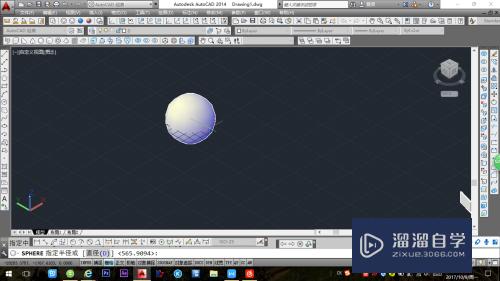 CAD中如何绘画一个球体(cad中如何绘画一个球体的图形)