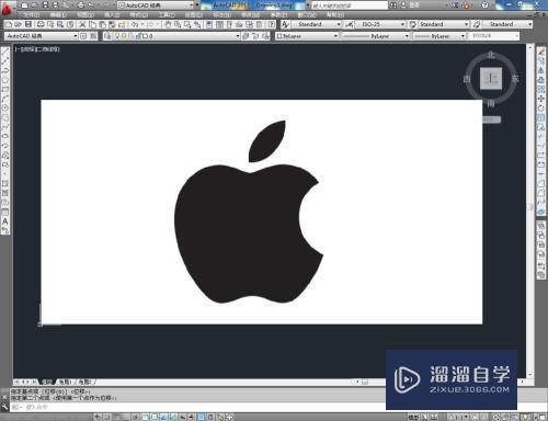 如何用CAD画苹果logo？