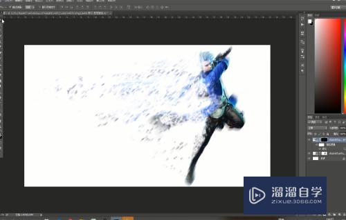 PS如何制作破碎飘散效果(ps如何制作破碎飘散效果图)