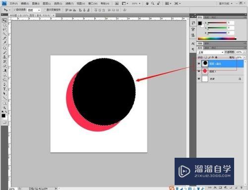PS怎么快速制作月亮形状(ps怎么快速制作月亮形状图)