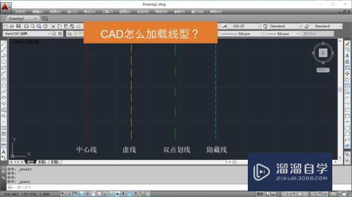 CAD怎么快速加载线型(cad怎么快速加载线型图形)