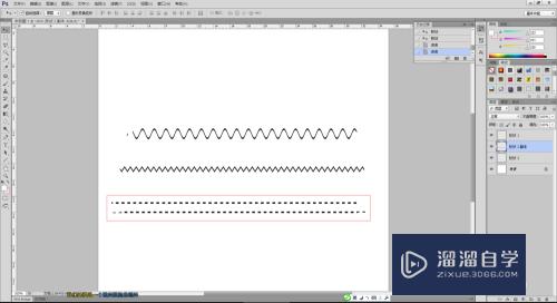 PS怎么快速制作波浪线(ps怎么快速制作波浪线条)
