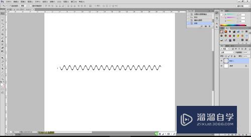 PS怎么快速制作波浪线(ps怎么快速制作波浪线条)