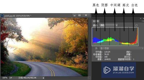 如何看PS中的直方图(如何看ps中的直方图尺寸)