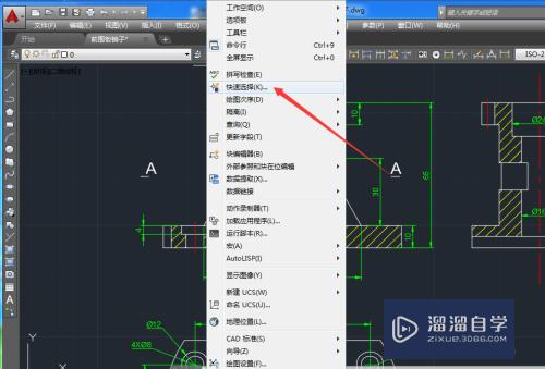 CAD怎么快速选择所有相同颜色的线？