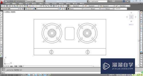 CAD中怎么画燃气灶(用cad怎么画煤气灶)