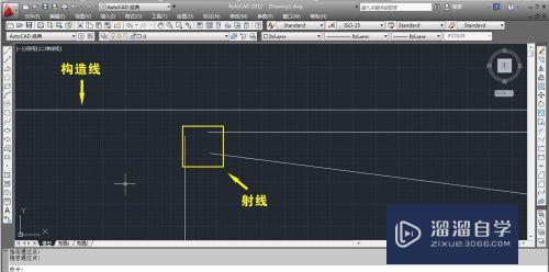 CAD射线和矩形如何画(cad中射线怎么画)