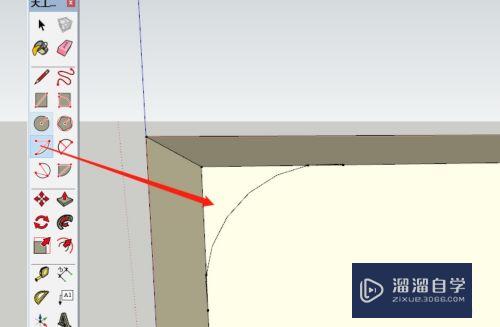 SketchUp(草绘大师)如何实现CAD中的倒圆角命令？