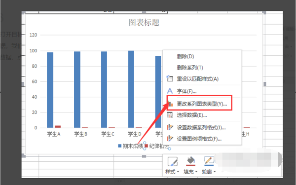 Excel 2003 如何设置次坐标轴？