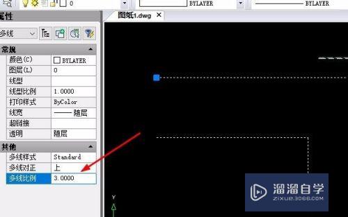 CAD中多线比例怎么修改(cad中多线比例怎么修改不了)