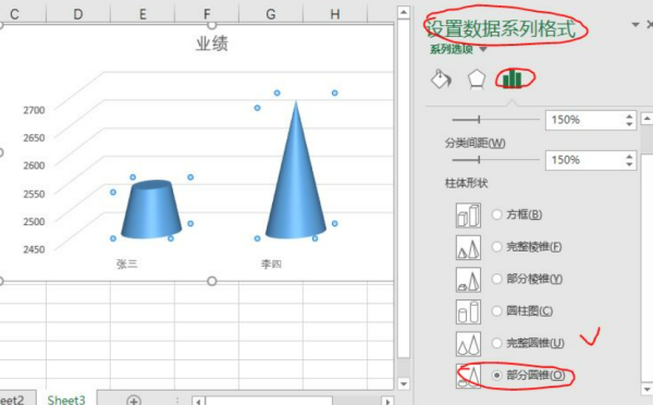 excel2016簇状圆锥图怎么没有?