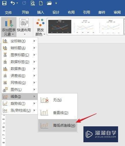 怎么制作Word折线图高低点连线(word折线图怎么设置)