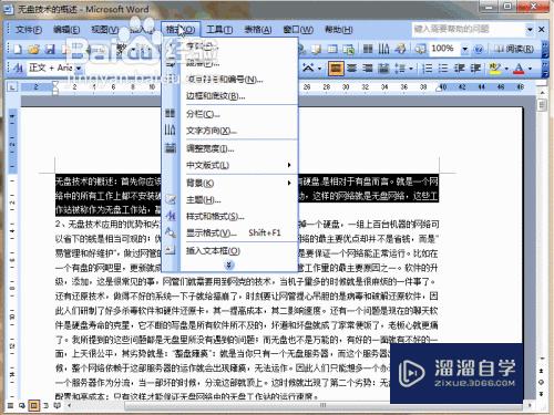 Word2003如何进行分栏查看(word分栏怎么查看)