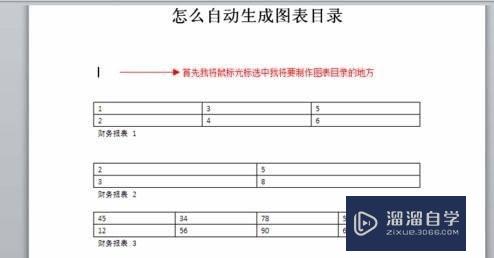 Word2010自动生成图表目录的操作方法(word自动生成图表目录怎么设置)