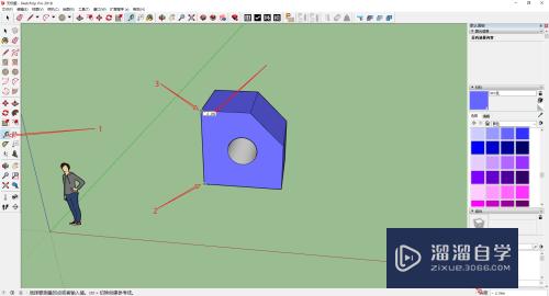 SketchUp中卷尺工具怎么用