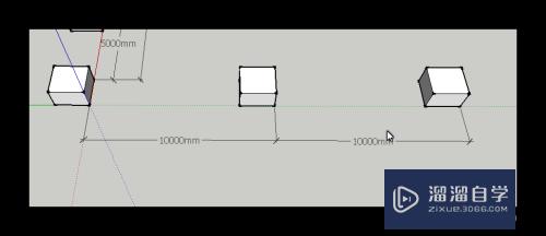 SketchUp草图大师怎么等距复制物体