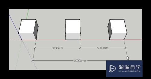SketchUp草图大师怎么等距复制物体
