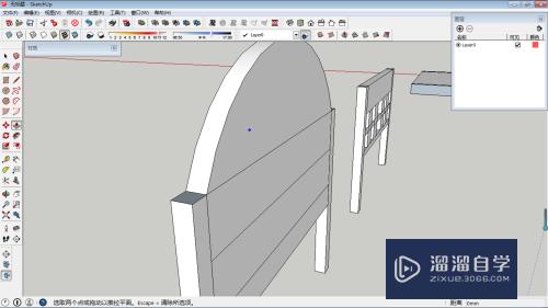 SketchUp怎么创作床头模型