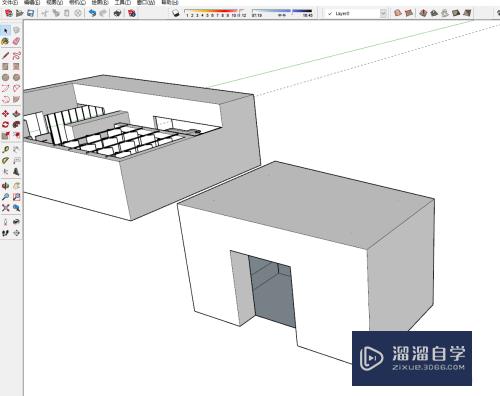 SketchUp怎么借助平面图搭建模型