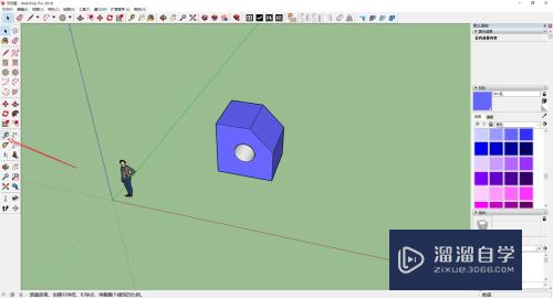 SketchUp中卷尺工具怎么用