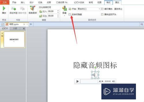 怎么隐藏PPT内的音频图标(怎么隐藏ppt内的音频图标和文字)