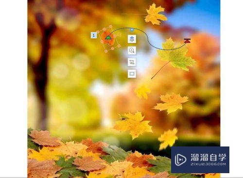 PPT如何添加路径动画树叶飘落效果(ppt怎么做树叶飘落)