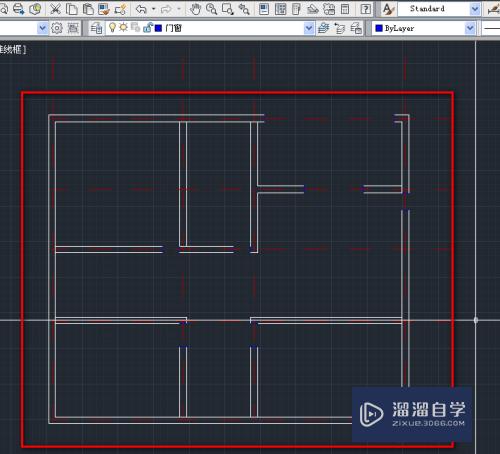 CAD建筑平面图的门窗开口怎么画(cad建筑平面图的门窗开口怎么画的)