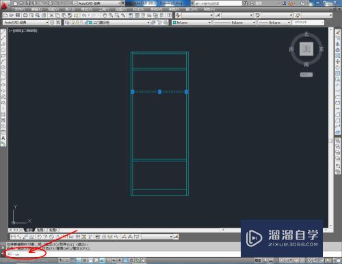 CAD如何制作二门展柜平面图？