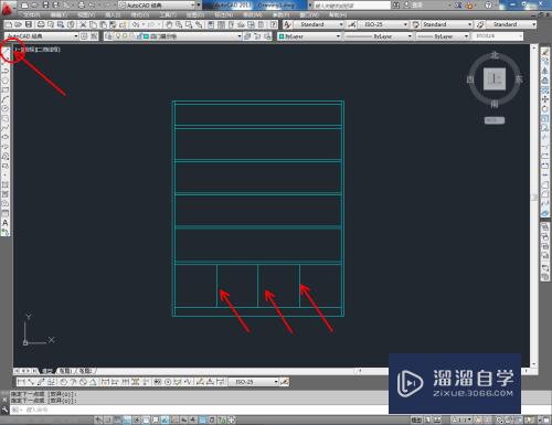 CAD怎样制作四门展柜平面图(cad怎样制作四门展柜平面图纸)