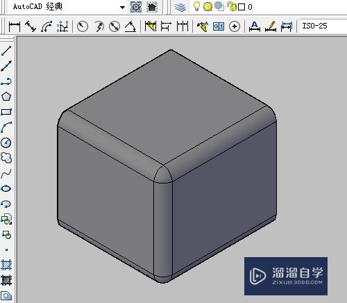 CAD怎么实体图形使用倒圆角(如何在cad实体倒圆角)