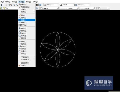 CAD怎么画圆内接花型图案(cad怎么画圆的内接矩形)