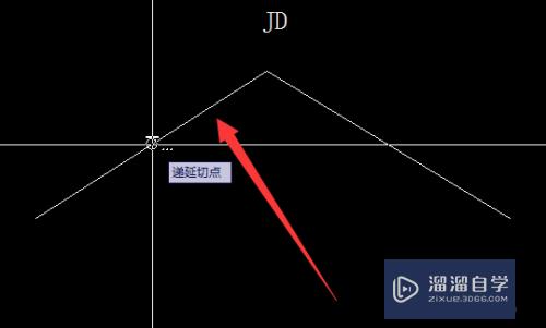 CAD如何在切线交点画曲线(cad如何用切线画圆曲线)