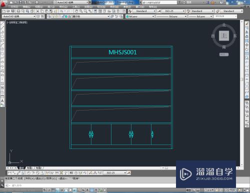 CAD怎么制作四门展示柜平面图(cad怎么制作四门展示柜平面图纸)