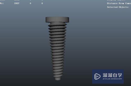 Maya怎么制作螺丝类模型(maya怎么做螺丝)