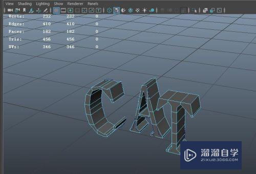 Maya中怎么建立体字模型(maya创建立体字)