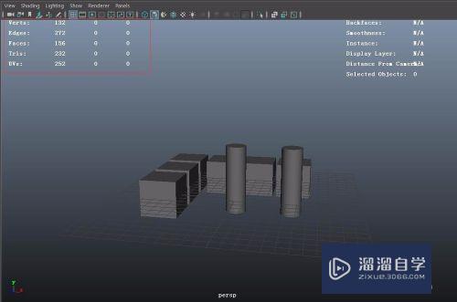 Maya怎么查看场景中的点线面数量(maya怎么显示点线面数量)