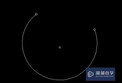 CAD中通过2个已知点画圆弧的方法