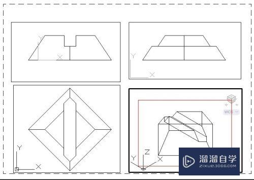 Auto CAD获取三维实体模型的二维视图