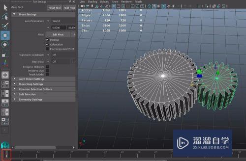 Maya怎么制作齿轮以及其间的动画传动(maya怎么制作齿轮以及其间的动画传动)