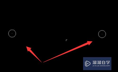 CAD中通过两点画圆的方法