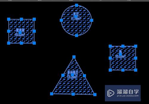 CAD封闭图形怎么填充并计算面积(cad封闭图形怎么填充颜色)