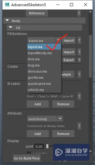 Maya绑定插件advancedskeleton5怎么使用？