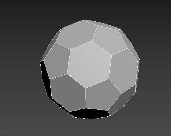 3dmax中怎样做6边形的球体?