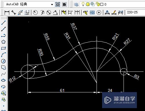 CAD直线和圆工具怎么画出复杂图形