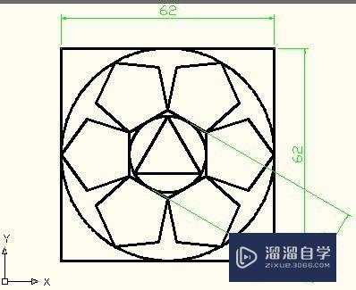 AutoCAD中正多边形的实际应用—画出雕花纹图案