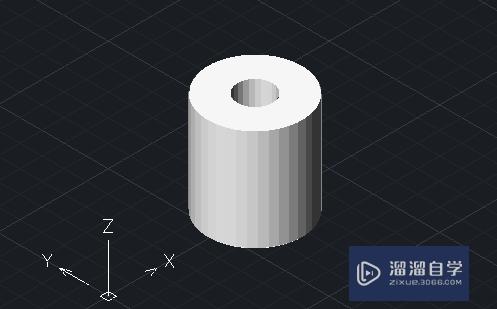 CAD怎样绘制空心的圆柱体(cad怎样绘制空心的圆柱体图)